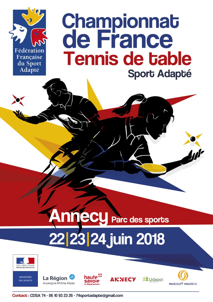 Championnat de France de sport adapté du 22 au 24 juin à Annecy